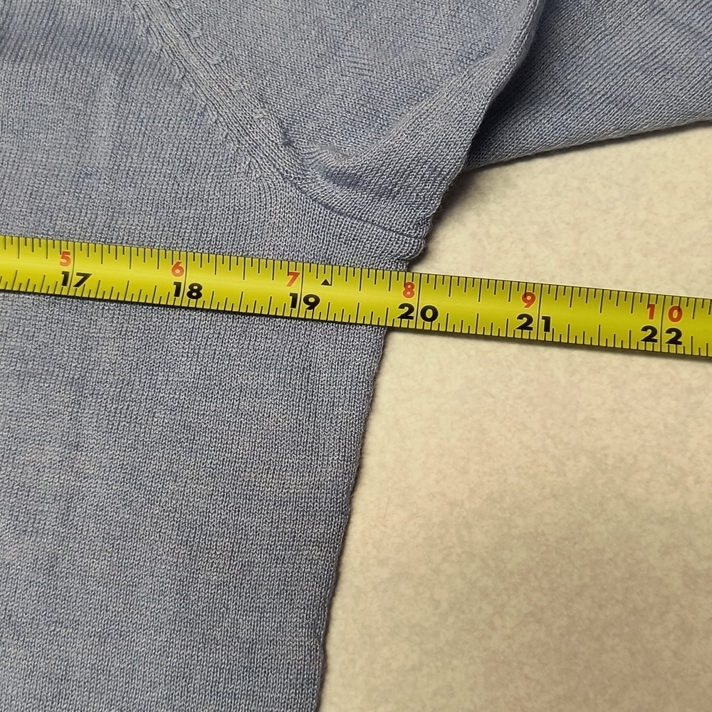 NWT Ann Taylor Blue Wool Blend Turtleneck Sweater with Smooth Texture Size XLP - Picture 2 of 8